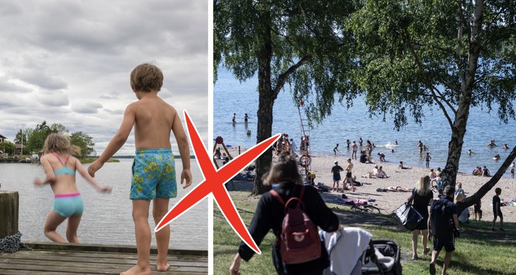 Sommar, Sverige, Badplats, Vatten
